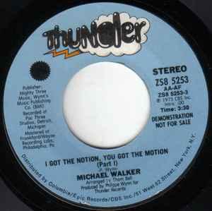 vinyl single 7 inch - Michael Walker - I Got The Notion,..., Verzenden, Zo goed als nieuw, 7 inch, R&B en Soul