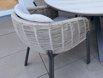 Garden Impression Zaragosa diningstoel met edison tafel!, Tuin en Terras, Tuinsets en Loungesets, Ophalen of Verzenden, Nieuw
