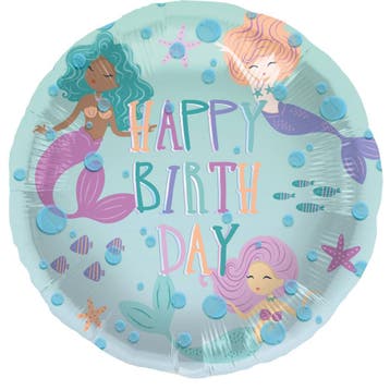 Folieballon Zeemeermin Magic (45cm), Ophalen of Verzenden, Nieuw