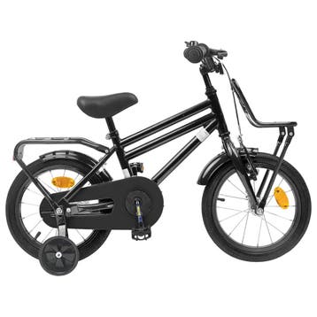 vidaXL Kinderfiets 14 Inch voor 3-5 jaar oud Zwart, Verzenden, Nieuw