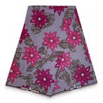 Afrikaanse wax print stof - Roze Flowers - 100% katoen - 1 y, Ophalen of Verzenden, Nieuw