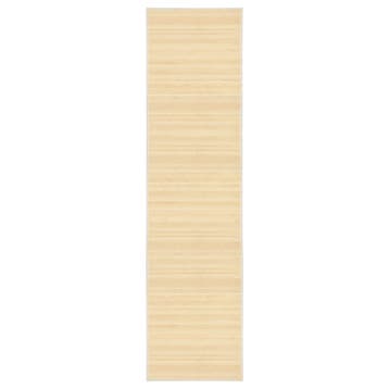 vidaXL Tapijt 80x300 cm bamboe naturel, Verzenden, Nieuw, Bruin