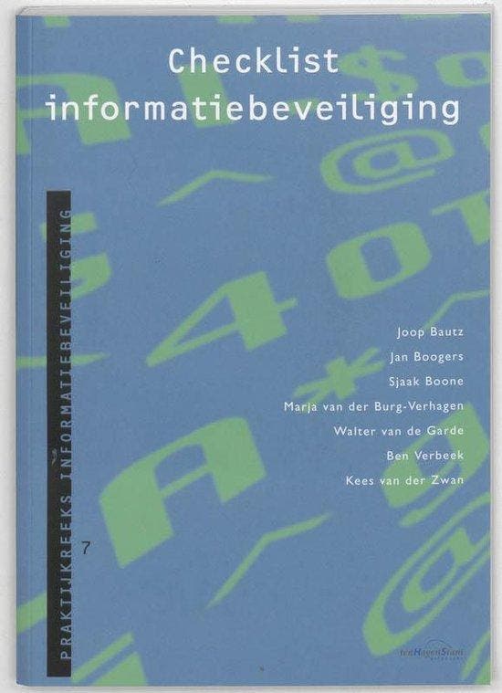 Checklist informatiebeveiliging - Bautz, Boeken, Informatica en Computer, Gelezen, Verzenden