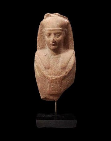 Oud-Egyptisch Terracotta - Egyptisch borstbeeld - (Amenhotep