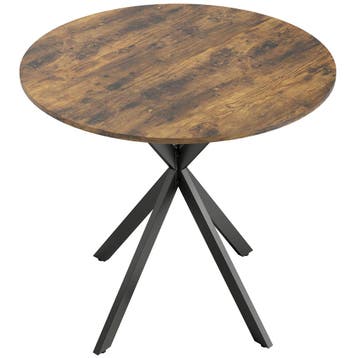 Ronde Keukentafel, 80 Cm, Compact Tafelblad, Spaanplaat, Met, Huis en Inrichting, Verzenden, Nieuw