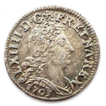 Frankrijk. Louis XIV (1643-1715). 5 Sols 1703-BB, Strasbourg