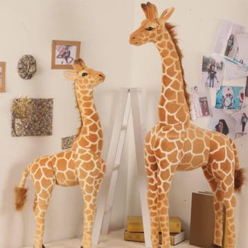 Grote Realistische Giraffe Pluche Knuffel - 35-120cm - Zacht, Dieren en Toebehoren, Overige Dieren