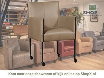Leren eetkamerstoel More, Huis en Inrichting, Stoelen, Bohemian, Industrieel, Modern, Scandinavisch, Nieuw, Leer, Ophalen of Verzenden