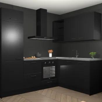 Zwarte keuken Calcutta 133694, Verzenden, Nieuw