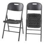 Klapstoel Ljusnarsberg set van 2 tuinstoelen 87x46x53 cm zwa, Huis en Inrichting, Stoelen, Verzenden, Nieuw
