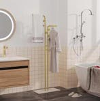 Vrijstaande Kapstok – Metalen Staander met Marmeren Voet, Verzenden, Nieuw