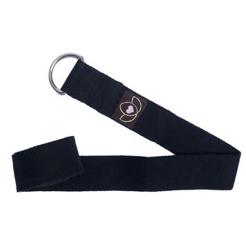 Yoga riem extra lang zwart - Lotus, Verzenden, Nieuw