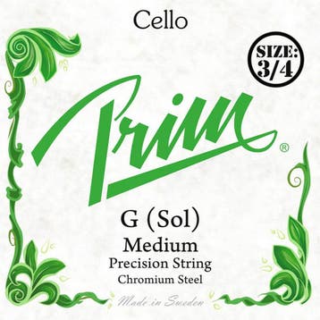 Prim PR-3953 cello string G-3 3/4, chromium steel, Muziek en Instrumenten, Strijkinstrumenten | Cello's, Ophalen of Verzenden