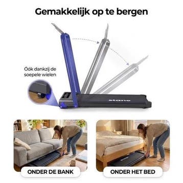 Loopband Inklapbaar en Electrisch - Opvouwbare Loopband, Zo goed als nieuw, Benen, Loopband