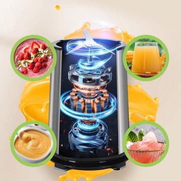 Blender - Smoothie Maker - 2 Drinkbekers - 800ml - Aigostar, Witgoed en Apparatuur, Blenders, Verzenden, Zo goed als nieuw