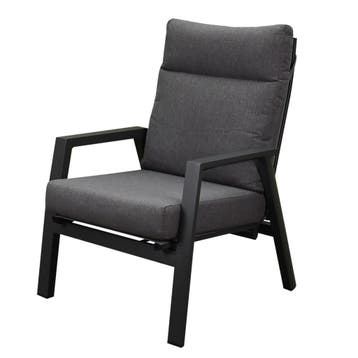 Vegas lounge balkonset 2 delig verstelbaar antraciet, Ophalen of Verzenden, Nieuw, Aluminium