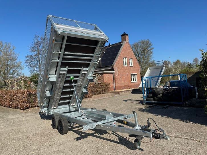 elektrische kipper 402x203, 3500kg, Loofrekken, oprijplaten, Auto diversen, Aanhangers en Bagagewagens, Nieuw, Ophalen