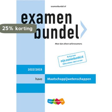 Examenbundel / havo Maatschappijwetenschappen 2022/2023, Boeken, Verzenden, Zo goed als nieuw, Simon van den Broek