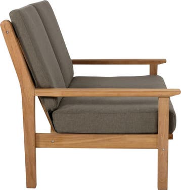 Loungebank teak 124 cm incl. kussen Lesli LivingLesli Living, Tuin en Terras, Ophalen of Verzenden, Nieuw