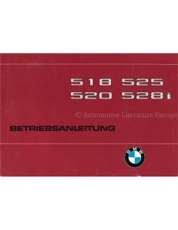 1978 BMW 5 SERIE INSTRUCTIEBOEKJE DUITS, Auto diversen