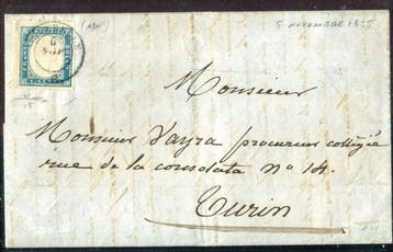 Italiaanse oude staten - Sardinië 1855 - Sardegna 20, Gestempeld