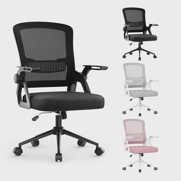 Ergonomische Bureaustoel Mesh met Opklapbare Armleuningen &, Verzenden, Nieuw