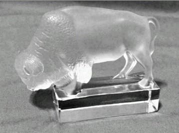 Lalique - Beeldje - Bison - Kristal