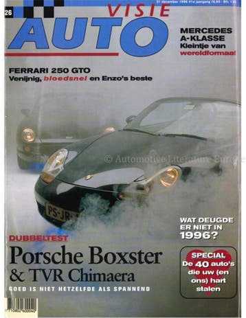 1996 AUTOVISIE MAGAZINE 26 NEDERLANDS, Nieuw, Author