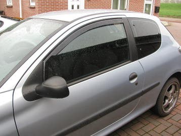 Zijwindschermen donker pasvorm tbv peugeot oa 107 206 boxer, Ophalen of Verzenden, Nieuw, Porsche