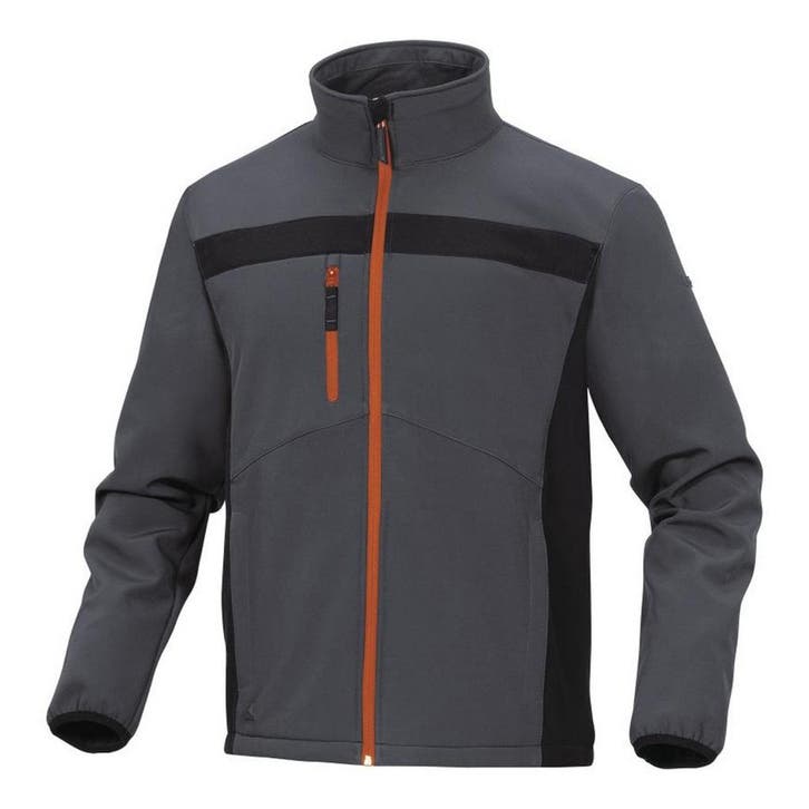 Werkvest Deltaplus Lulea 2 Softshell Grijs Oranje - Maat M, Tuin en Terras, Werkkleding, Nieuw, Verzenden