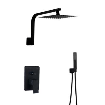 Douche zwart inbouw, Doe-het-zelf en Verbouw, Sanitair, Verzenden, Nieuw, Douche
