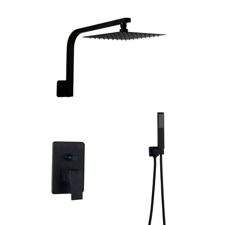 Douche zwart inbouw, Doe-het-zelf en Verbouw, Sanitair, Douche, Nieuw, Verzenden