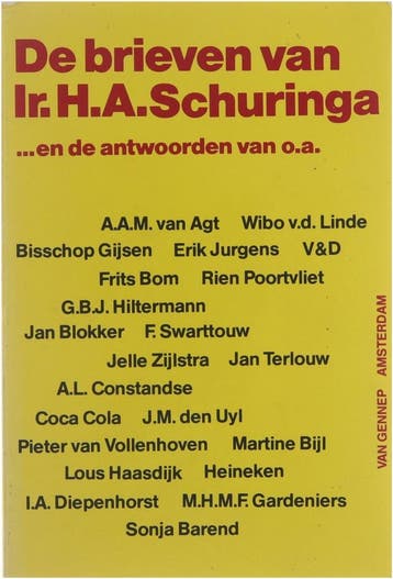 De brieven van Ir. H.A. Schuringa ...en de antwoorden van, Boeken, Verzenden, Gelezen, H.A. Schuringa