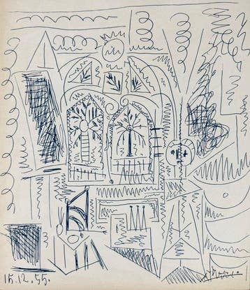 Pablo Picasso (1881-1973) - Intérieur Bleu