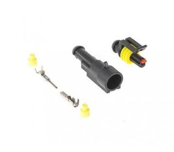 Hermetische connector set - 12 tot 24 Volt - 1 pin, Auto-onderdelen, Ophalen of Verzenden, Nieuw