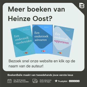 Een onderzoek presenteren - Heinze Oost 9789006978162, Verzenden, Zo goed als nieuw, Heinze Oost