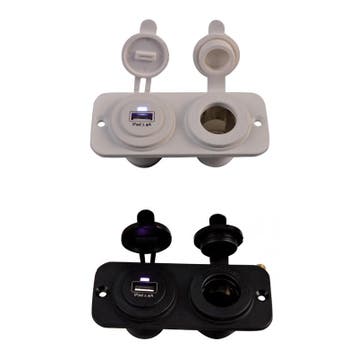 USB en 12 Volt Stopcontact Inbouw, Ophalen of Verzenden, Nieuw, Zeilboot of Motorboot