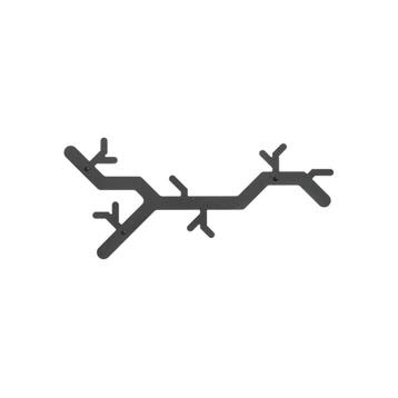 Functionals Tree Hooked wandkapstok - zwart, Verzenden, Nieuw