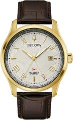 Bulova 97B210 Wilton GMT automatisch horloge, Overige merken, Staal, Verzenden, Polshorloge