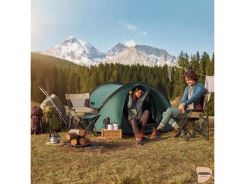 HUSH Outdoor Campingtent 2 persoons - pop up systeem -, Verzenden, Nieuw