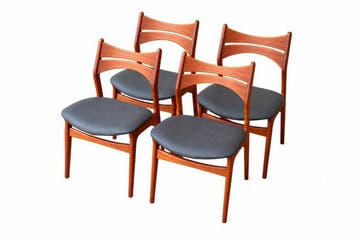 Chris. Christensen - Erik Buch - Stoel (4) - 310 - Teak,