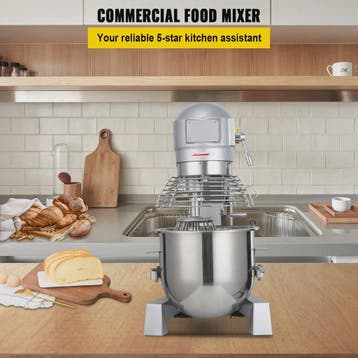 SucceBuy 15QT Industriële Keukenmixer - 3 Snelheden, RVS Kom, Witgoed en Apparatuur, Verzenden, Nieuw