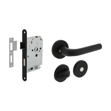 Intersteel deurbeslag set WC-slot en deurkruk Eucla op rozet, Verzenden, Nieuw