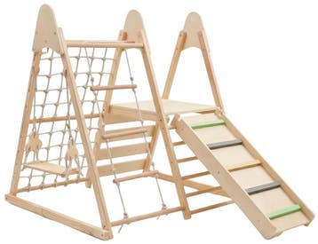 Moni Toys Little Gym 4-in-1 Houten Speeltoestel, Kinderen en Baby's, Speelgoed | Babyspeelgoed, Verzenden, Nieuw