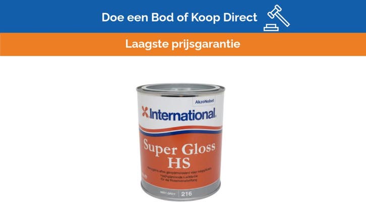 Bieden: International Super Gloss Marine Paint -, Watersport en Boten, Accessoires en Onderhoud, Nieuw, Ophalen of Verzenden