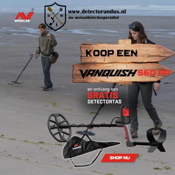 Minelab Vanquish 560 PRO PACK, Ophalen of Verzenden, Nieuw, Meer dan 30 cm, Instelbare gevoeligheid