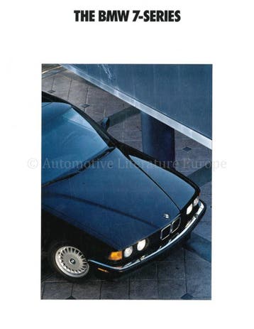 1990 BMW 7 SERIE BROCHURE ENGELS (USA), Nieuw, BMW, Author
