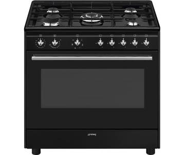 €1199 Smeg CX91GMBLNLK gas fornuis met 4 branders / zones, Witgoed en Apparatuur, Fornuizen, Ophalen of Verzenden, Nieuw