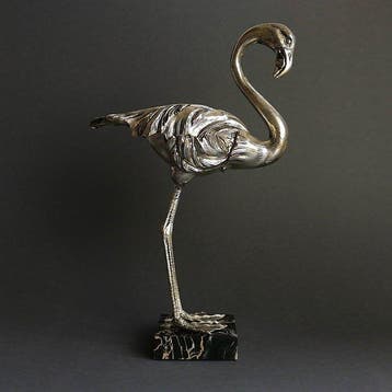 Mauro Manetti - Figuur - Flamingo – flamingo, Zinklegering
