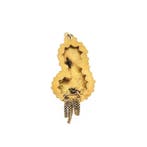 Antiek gouden hanger van een mutsenbel (Hanger of bedel), Ophalen of Verzenden, Gebruikt, Goud, Overige merken